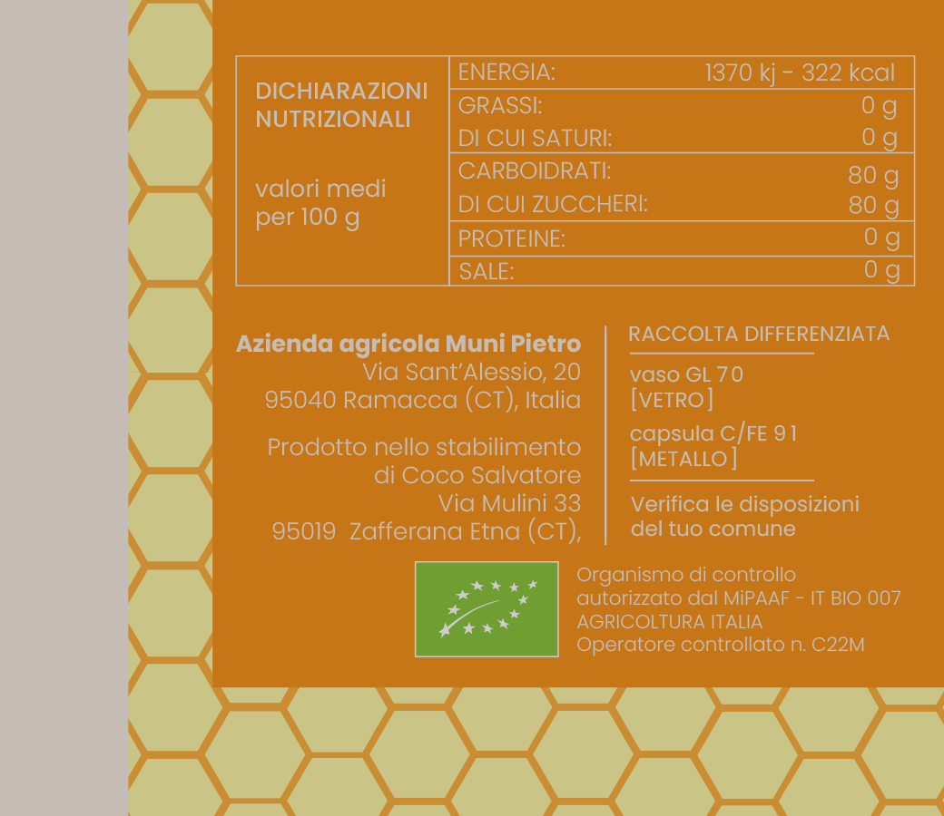 Miele di Arancio Bio 400 g