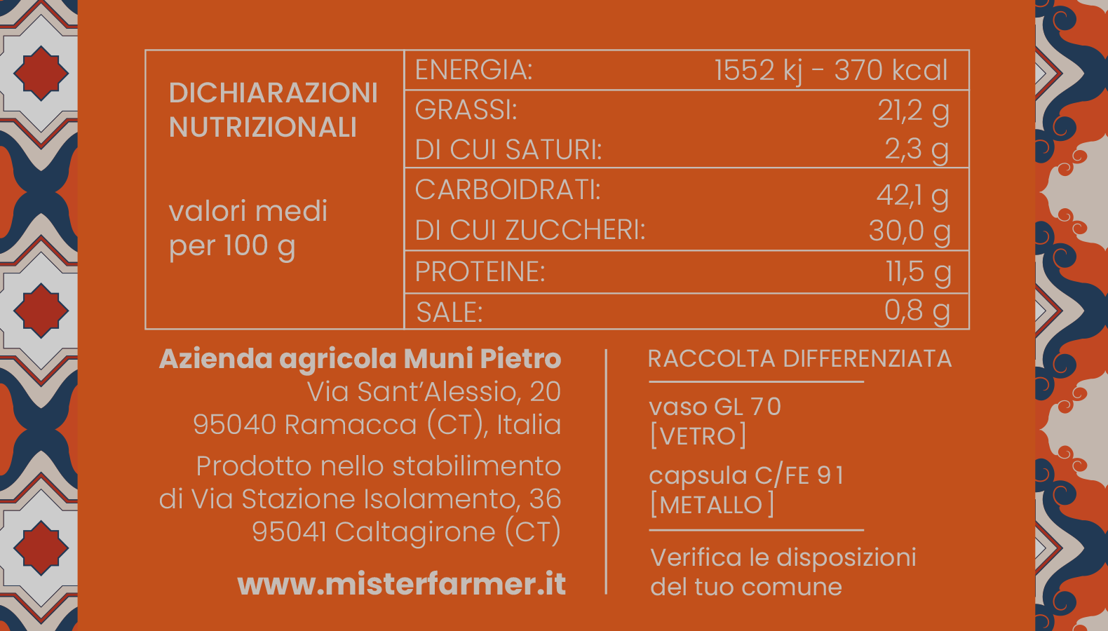 Pesto di Zia Piera 180 g